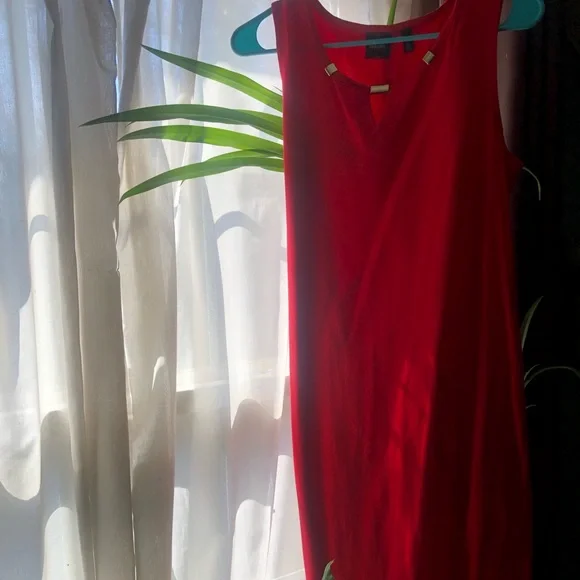 🌹Rafaella Vibrant Red Sleeveless Mini Dress-Size Medium🌹 - Picture 2 of 4